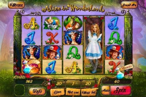 Alice in Wonderland slots