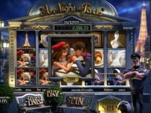 great storyline in a night in paris slot game