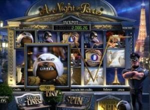 high payout odds on a night in paris pokie game