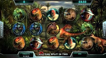 Jurassic Park slot - wilds