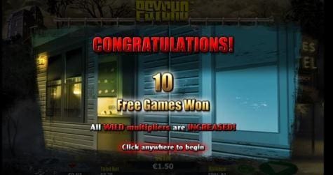 Psycho free spins win