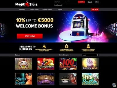 Magik Slots Casino Welcome Bonus 