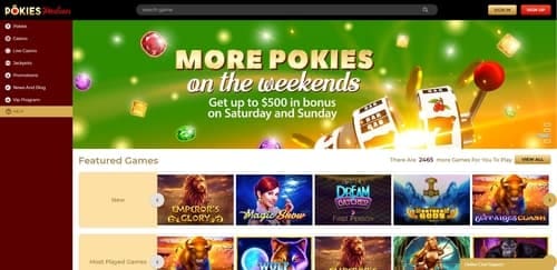 Pokies Parlour Casino Games