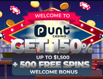 Punt Casino Welcome Bonus