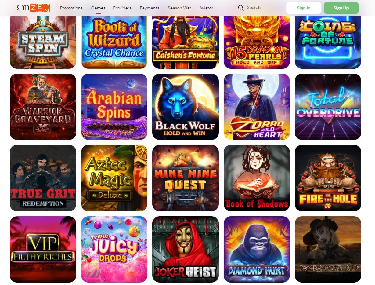 Slotozen Casino Games
