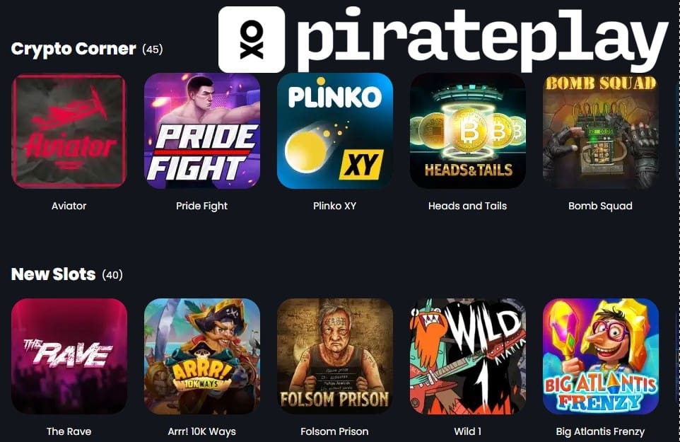 Pirate Play Casino Games