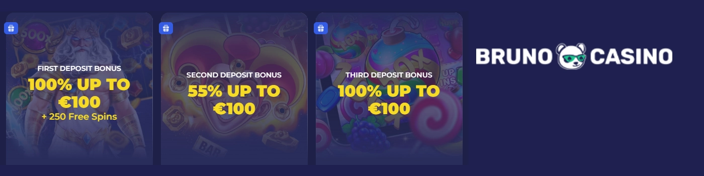 Bruno casino Online Welcome Package