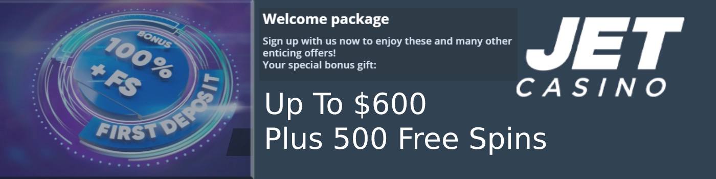 Jet Casino Online Welcome Bonus