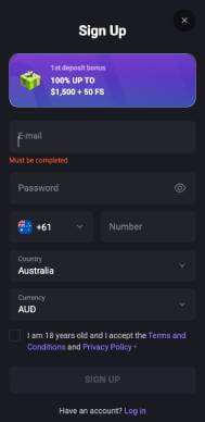 MateSlots Casino signup screenshots